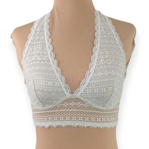 Victoria's Secret Long Line Halter Bralette in Coconut White
Size Small GUC - Picture 1 of 5